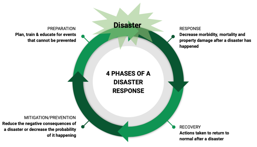 What are the 4 pillars of disaster risk reduction?